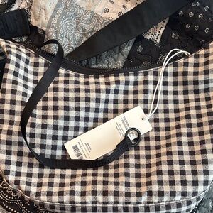 Gingham medium crescent BAGGU